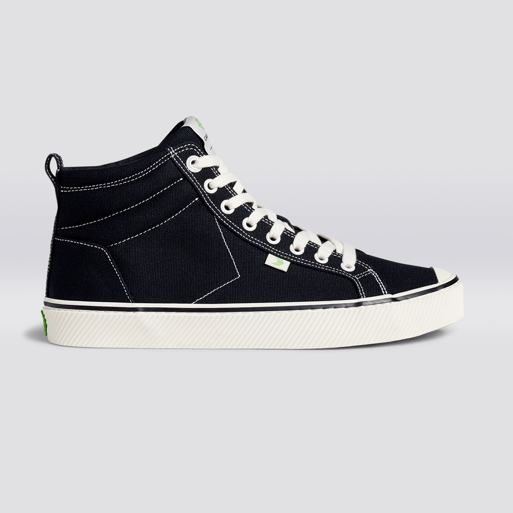 OCA HIGH Cariuma High Top Tela Vegan Noir Homme | VCE-5331310